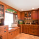 Cozy Seating Area in Kitchen with Custom Cabinetry