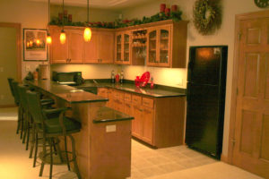 Custom Cabinetry in Bar Area