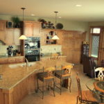 Kitchen Floor Plan and Custom Cabinets